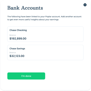 screen 'Bank Account'