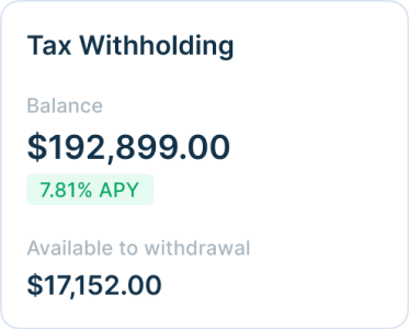 screen 'Tax Withholding'